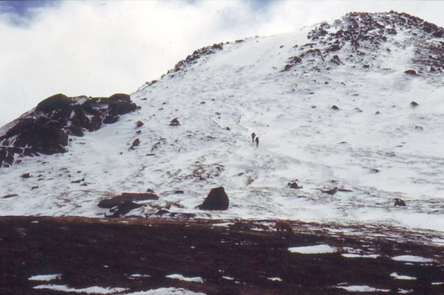 Lower slopes of Bynack More North ridge.