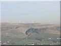 SD8218 : Scout Moor Wind Farm from Pilgrims Cross by liz dawson
