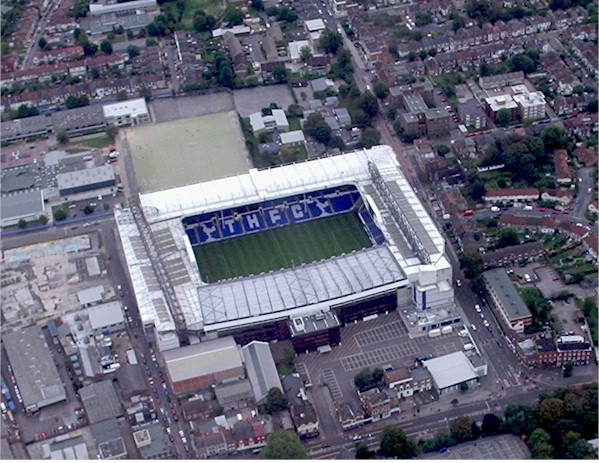 Aerial view Tottenham Hotspur Football Club