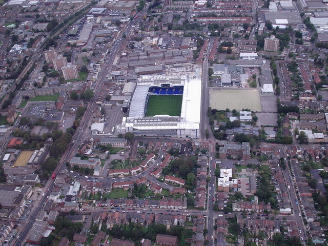 Aerial view Tottenham Hotspur Football Club