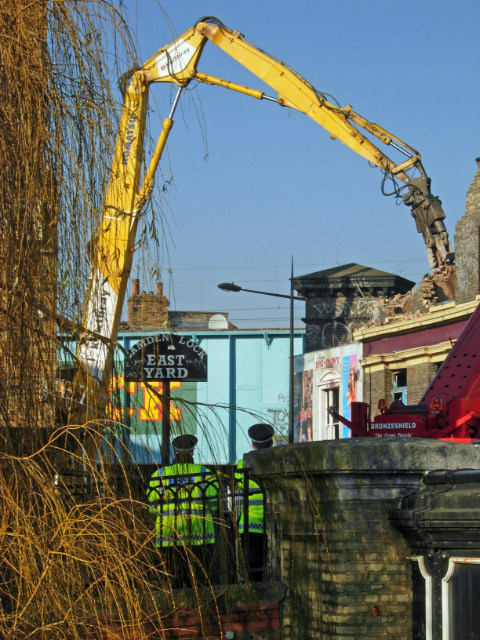 Demolition at Camden Town