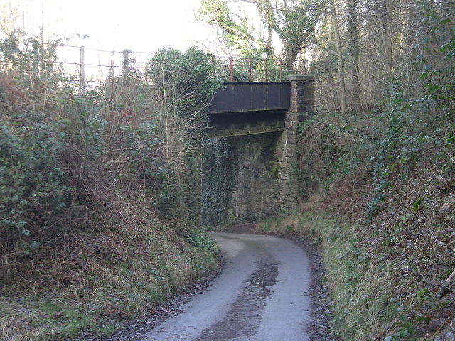 Old bridge on line of dismantled railway