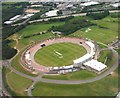 SU4714 : Aerial view of Rose Bowl Cricket Ground by Colin Babb