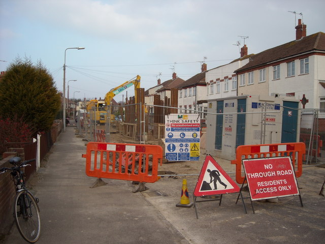 Road Works at Sidley