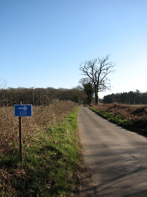 Cycle route and footpath