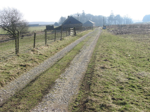 Sanquhar track approaching Mossholm