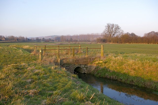 Bridge over drainage ditch, Wigmore Moor