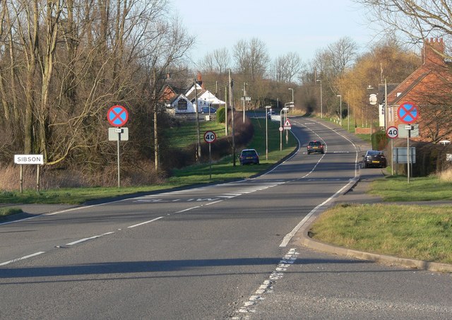 Twycross Road towards Sibson, Leicestershire