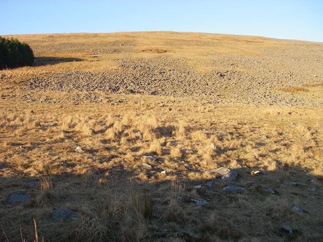 Boulder field on Fan Gyhirych