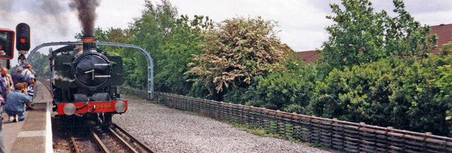 Steam Train approaching Amersham Station, Buckinghamshire