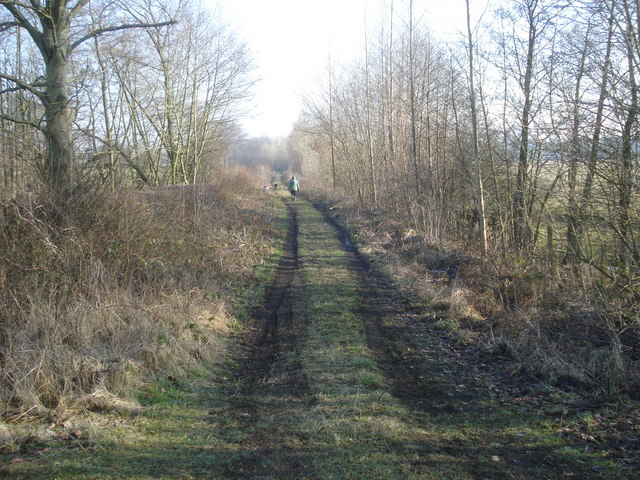 Old railway trackbed near Ashley
