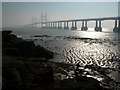 ST5186 : Second Severn Crossing: view from Sudbrook by Chris Downer