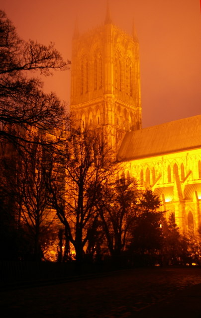 Lincoln Cathedral At Dusk © Fractal Angel Geograph Britain And Ireland