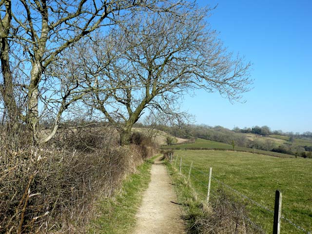 The Cotswold Way above Kelston