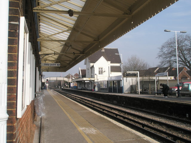 Up platform at Petersfield Station