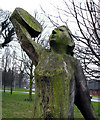 Oak figures, Malone Road roundabout [5]