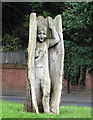 Oak figures, Malone Road roundabout [6]