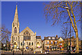 Trinity Church, Stag Public House and side of Register Office, Enfield