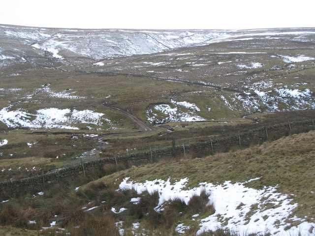 The valley of Middlehope Burn and Yearn Cleugh