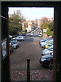 Looking along Moat Croft Road, Eastbourne, from Gildredge Park gateway