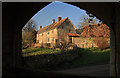 View of Glebe House Powerstock from the church lychgate