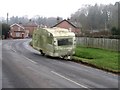 Dumped caravan in Dunbridge