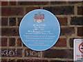 TL4558 : Blue plaque for Sir Jack Hobbs by Keith Edkins