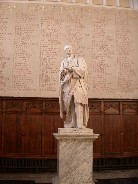 Statue of Isaac Newton, Trinity College Chapel