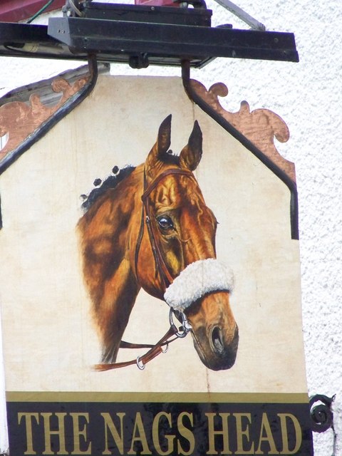 Sign for the Nags Head, Warminster