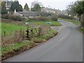 Looking N along Culverhay, Peppershells Lane off to left