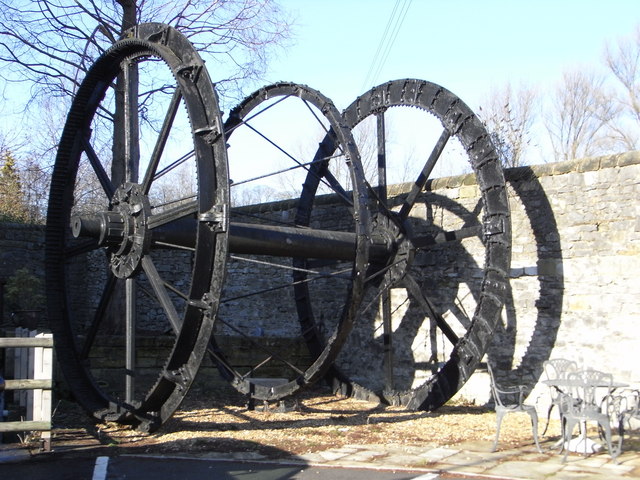 Water wheel remains, Victoria Mill