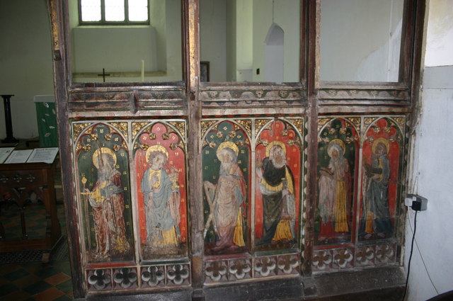 Panels on Rood Screen in St. Peter's Church