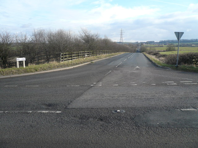 Mill Lane Junction with Woodthorpe Road (B6419)