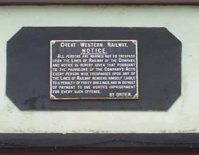 Great Western Railway Plaque