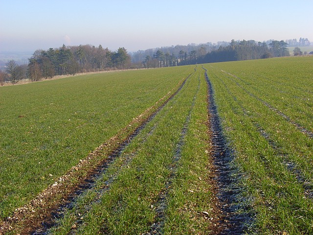 Farmland above Lockinge