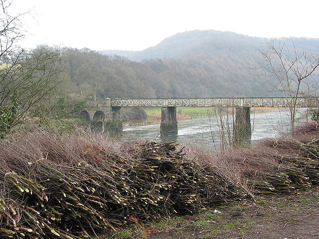 Old railway bridge over the Wye at Tintern