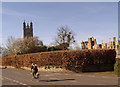 ST6390 : St. Mary's Church, Thornbury & The Castle by Ken Wilkins