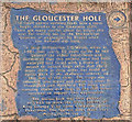 ST5394 : Information about the square hole in the limestone cliff by Pauline E