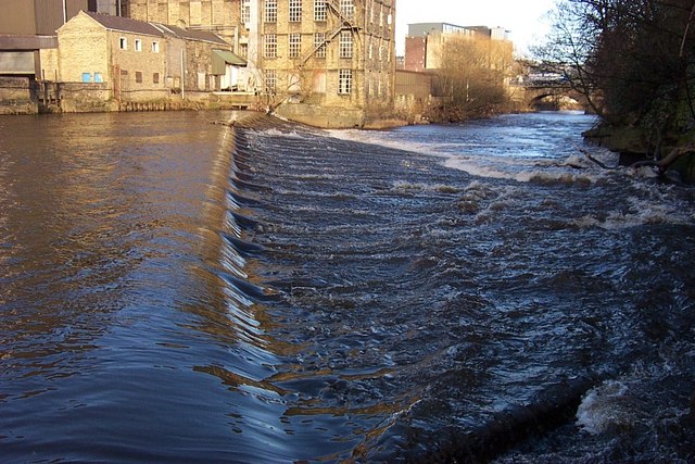 Weir at Sugden's Mill, Brighouse