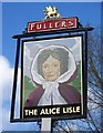 Sign for the Alice Lisle