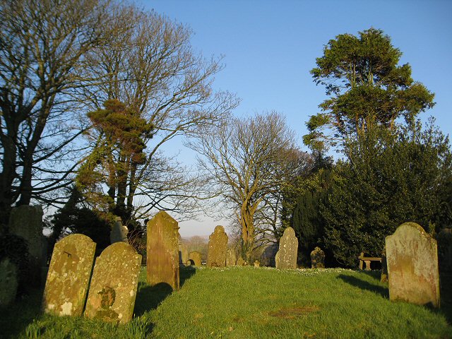 Old gravestones in St Bridget's Churchyard