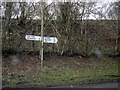 Road sign at Cwm Collo