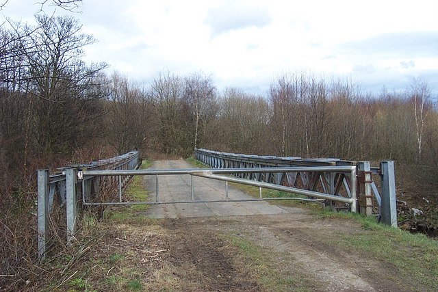 Footpath over Bailey Bridge, Cromwell Bottom Nature Reserve