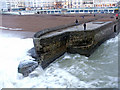 TQ3103 : Waiting for the Wave at Brighton, East Sussex by Christine Matthews