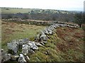 Twisting wall below Tregarrick Tor