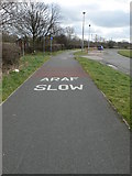 SJ0276 : Cycle lane by Eirian Evans