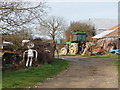 Lower Exe farmyard with tin man