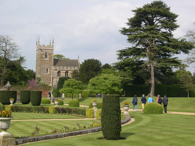 Belton Church from the gardens of Belton House