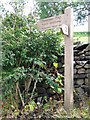 Pennine Way signpost near The Crown Inn