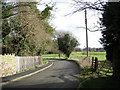 The lane by the church at Wroxeter